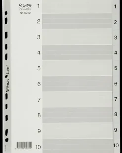 Bantex A4 register - 1-10| Kontorartikler