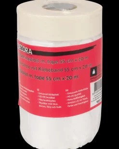 Decora Afdækningsplast med tape 20 x 0,55 meter| Afdækning