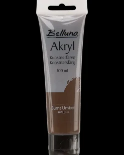 Belluno Akrylfarve 100 ml Burnt umber| Akrylmaling