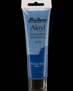 Belluno Akrylfarve 100 ml Phthalo blue| Akrylmaling