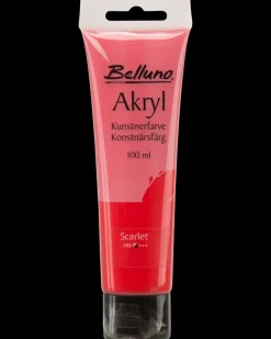 Belluno Akrylfarve 100 ml Scarlet| Akrylmaling