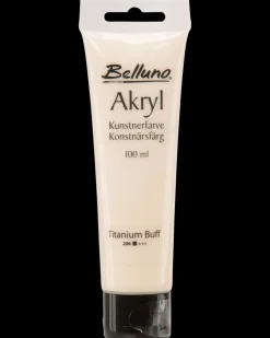 Belluno Akrylfarve 100 ml Titanium Buff| Akrylmaling