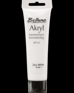 Belluno Akrylfarve 100 ml Zinc white| Akrylmaling