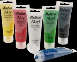 Belluno Akrylfarvesæt 6 x 75 ml| Akrylmaling
