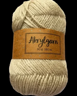 Akrylgarn 50 g - beige| Sy Og Strik