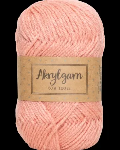 Akrylgarn 50 g - lys orange| Sy Og Strik