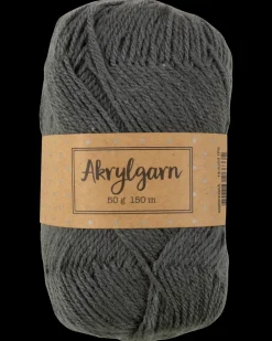 Akrylgarn 50 g - mørkegrå| Sy Og Strik