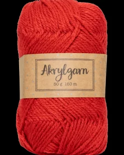 Akrylgarn 50 g - rød| Sy Og Strik