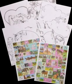 Aktivitetshæfte 100 stickers - heste| Øvrige Hobbyartikler