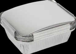 Alubakke med låg 13,5 x 16,5 cm - 10-pak| Reserve- Og Løsdele|Grilltilbehør