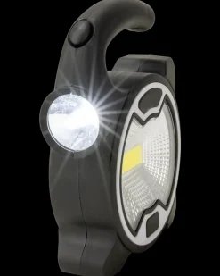 BRIGHT DESIGN Arbejdslampe 2-i-1 sort/hvid| Pandelamper Og Lommelygter|Arbejdsbelysning