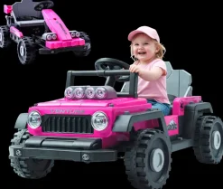 Azeno Transformer Elbil 24V - Pink|Børn Udeleg På Hjul|Elbil Til Børn