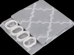 Badeforhæng 200 x 200 cm - Stribe| Badeværelsesartikler