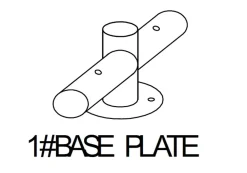 Base 1# til bundramme metal| Tilbehør Og Reservedele