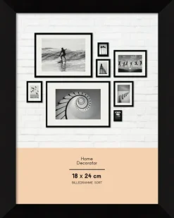 Billedramme 18 x 24 cm - sort| Billedrammer