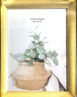 Billedramme guld/sort - 18 x 24 cm| Billedrammer