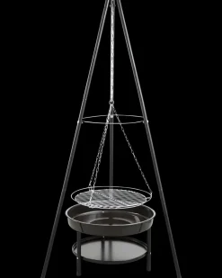 Bålsted trefod med bålfad og rist| Reserve- Og Løsdele|Bålpladser Og Havepejse