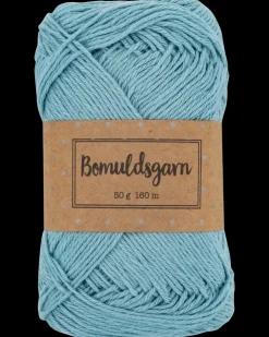 Bomuldsgarn 50 g - azurgrøn| Sy Og Strik