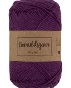 Bomuldsgarn 50 g - lilla| Sy Og Strik