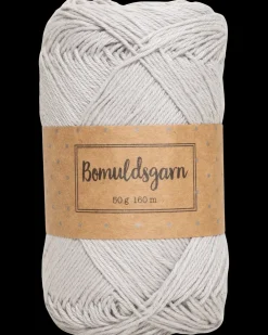 Bomuldsgarn 50 g - lysegrå| Sy Og Strik