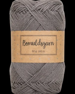 Bomuldsgarn 50 g - mørkegrå| Sy Og Strik