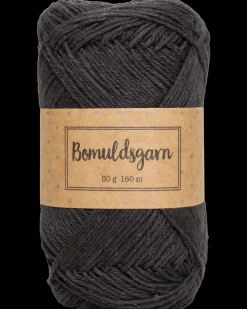 Bomuldsgarn 50 g - sort| Sy Og Strik