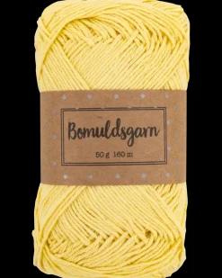 Bomuldsgarn 50 g - støvet gul| Sy Og Strik