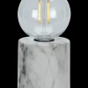 Bordlampe Marmor H. 15 cm - hvid| Bordlamper
