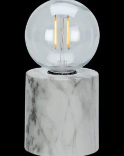 Bordlampe Marmor H. 15 cm - hvid| Bordlamper