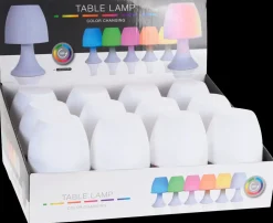 Bordlampe med farveskift 19 cm| Bordlamper