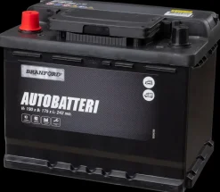 BRANFORD Autobatteri 12V 62 Ah (+v)| Auto- Og Mc-Batterier