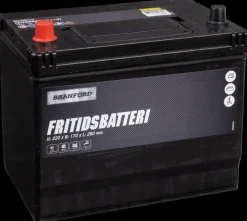 BRANFORD Fritidsbatteri 12V 75 Ah (+v)| Auto- Og Mc-Batterier
