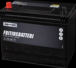 BRANFORD Fritidsbatteri 12V 75 Ah (+v)| Auto- Og Mc-Batterier