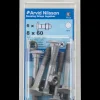 Arvid Nilsson Bræddebolt M8 x 60 mm 6-pak| Øvrige Monteringsbeslag