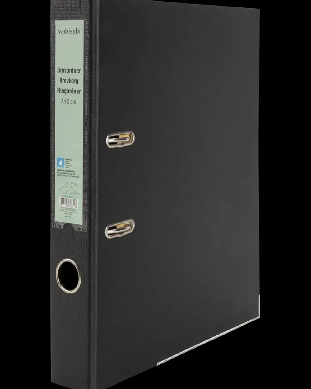 Brevordner A4 5 cm - sort| Kontorartikler