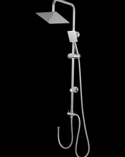 Carlsbad Brusestangsæt med 2 brusere - Slimline Firkantet| Brusesæt Og -Slanger