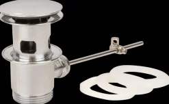 Bundventil med løft-op 1 1/4'' - krom| Vaske