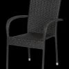 Cadiz Stabelstol - Sort Rattan| Havestole
