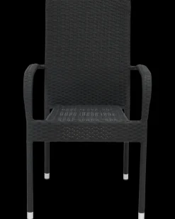 Cadiz Stabelstol - Sort Rattan| Havestole