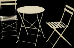 Cafesæt - Sandfarvet| Havemøbelsæt|Cafesæt