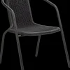 Caféstol plast polyrattan - sort| Havestole