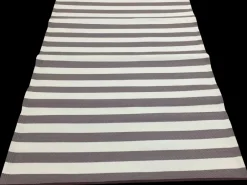 Campingtæppe 86 x 180 cm - brun/hvid| Campingudstyr