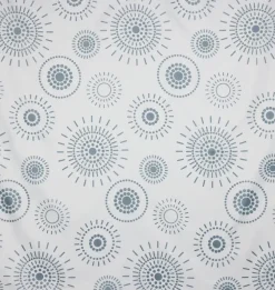 Carlsbad Badeforhæng 180 x 200 cm - Cirkler| Badeværelsesartikler