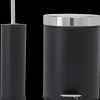 Carlsbad Pedalspand 3 liter og toiletbørste sort| Badeværelsesartikler