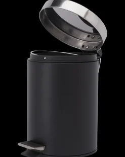 Carlsbad Pedalspand 3 liter og toiletbørste sort| Badeværelsesartikler