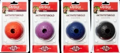 Chrisco Aktivitetsbold ass. farver - Ø8 cm| Hundelegetøj Og Kattelegetøj