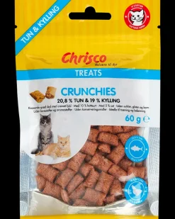 Chrisco Crunchies Tun & Kylling 60 g| Hundefoder, Kattemad Og Godbidder