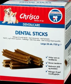 Chrisco DentalCare sticks large 28-pak| Hundefoder, Kattemad Og Godbidder