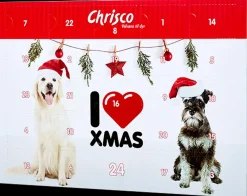 Chrisco I LOVE XMAS julekalender| Øvrige Juleartikler|Hundefoder, Kattemad Og Godbidder