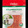 Chrisco kyllingesticks 80 g| Hundefoder, Kattemad Og Godbidder